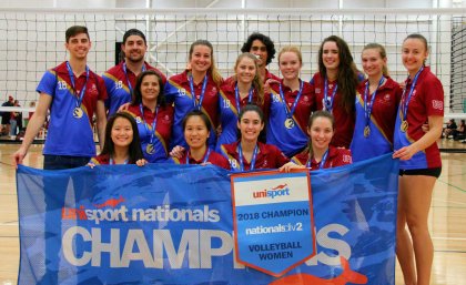 Team UQ won the women's volleyball gold medal.